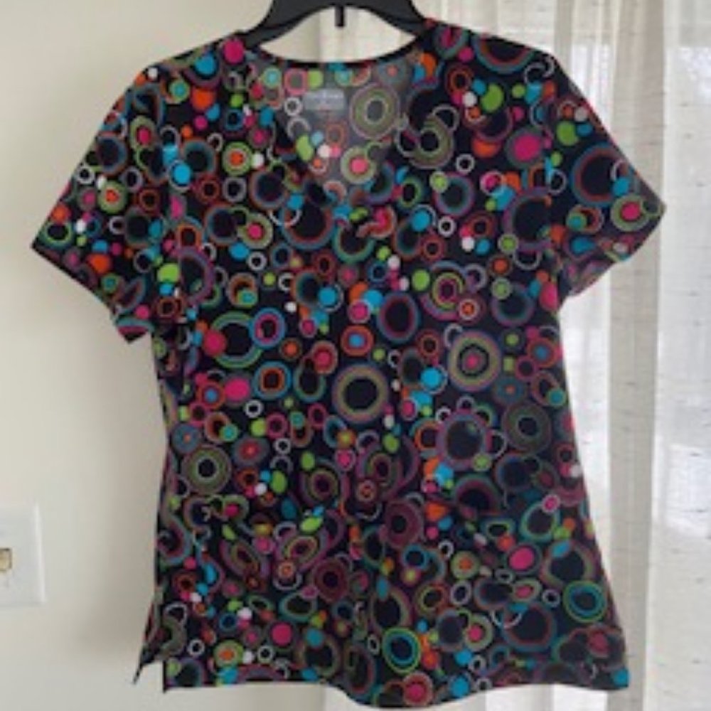Colorful Scrub top